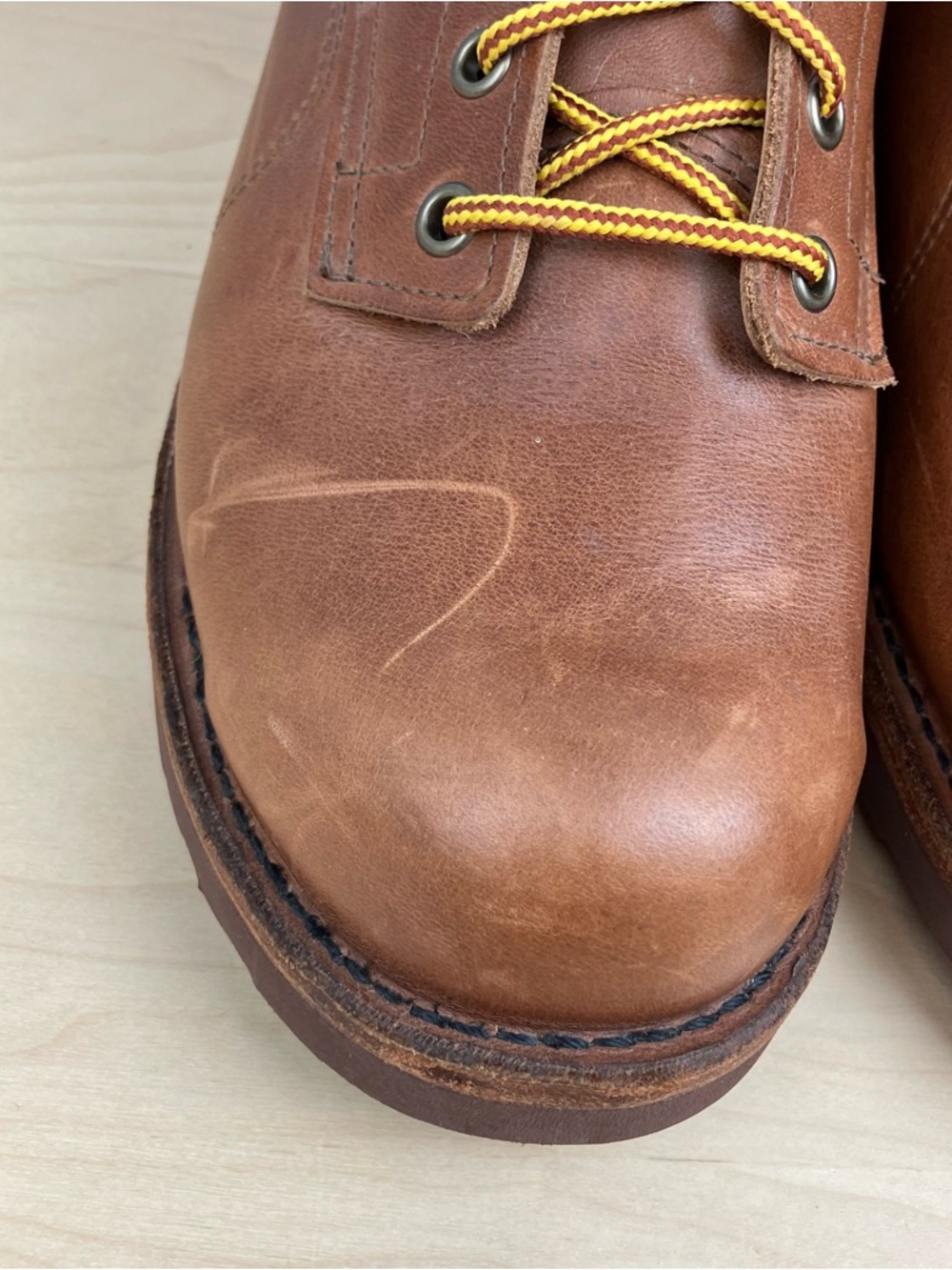 Origin Men’s Size 9.0 Coronado Brown Leather Boots Lace Up Made In Maine USA - Picture 6 of 14